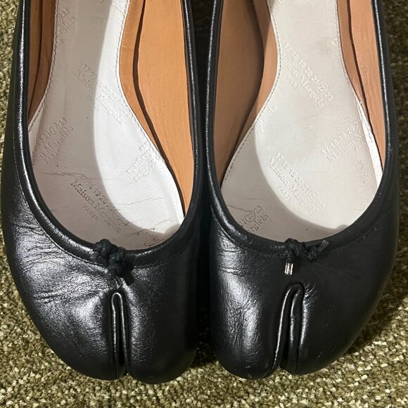 100% AUTHENTIC Margiela Black Tabi Ballet Flats - Picture 3 of 14